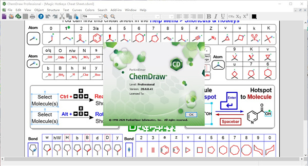 ChemDraw20激活码 附使用教程